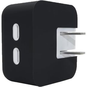 35W Dual USB-C Port Soft Silicone Charger Cover - Compatible with MacBook Air 13.6/15 inch (M3 M2 Chip 2024-2023) - Power Adapter Protective Case Sleeve，Black in Kuwait