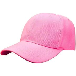 Lightweight Cotton Baseball Cap for Men & Women – Adjustable Back Strap, Wide Brim Sun Hat, Plain Black Cap for Daily Wear in Kuwait