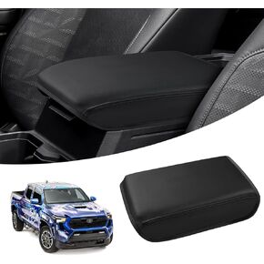 غطاء وحدة التحكم المركزية متوافق مع ملحقات Toyota Tacoma 2024 2025 غطاء مسند الذراع مضاد للخدش وسادة وحدة التحكم الوسطى واقي مسند الذراع الجلدي in Kuwait