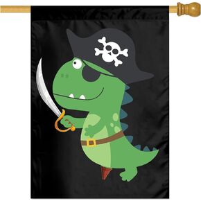 علم القرصان فلامنغو مقاس 3 × 5 أقدام للاستخدام الداخلي والخارجي مع لافتة تزيين خارجية للحديقة بحلقة معدنية in Kuwait