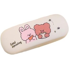Kawaii Sunglasses Case Aesthetic Glasses Case for Women Y2K Portable Glasses Case Protection Box with Animal Pattern in Kuwait
