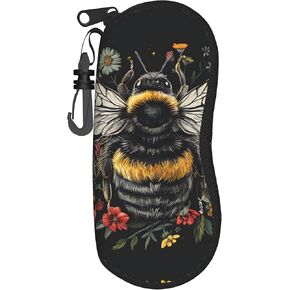 Soft Glasses Case With Clip Sunglasses Soft Cases Holder Neoprene Zipper Ultra Light Eyeglass Case Portable in Saudi Arabia