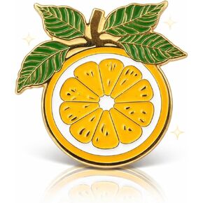 1.5" Lemon Soft Enamel Pin – Lemon Lapel Pins Brooches for Backpacks, Jackets, Hats, Clothes, Bags, Teens, Girls, Boys – Pinback Buttons & Charms in Kuwait