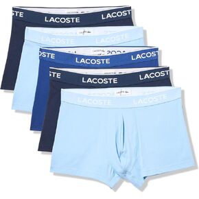 Lacoste Men's Cotton Stretch Essentials Trunks, 5-pack (Amazon Exclusives) in Kuwait