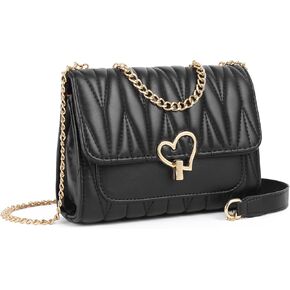 GOIACII Quilted Crossbody Bag Ladies Purse for Women with Chain Strap Soft Vegan Leather in Kuwait
