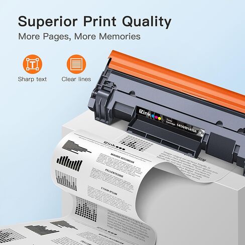 خرطوشة حبر E-Z Ink 141A بديلة متوافقة لخرطوشة حبر HP 141A Black LaserJet W1410A 141X W1410X لطابعات HP LaserJet Pro M110w MFP M139w M140w (2 أسود، مع رقاقة) in Kuwait