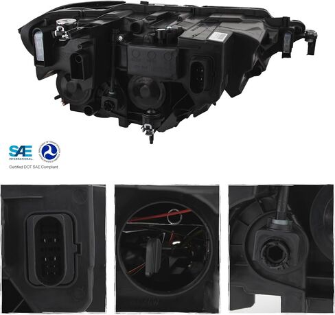 AKKON - For 2019-2023 VW Jetta S/Sport/SE [LED Low/High Beam] Projector Headlight Driver Left Side Replacement in Saudi Arabia