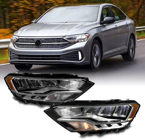 AKKON - For 2019-2023 VW Jetta S/Sport/SE [LED Low/High Beam] Projector Headlight Driver Left Side Replacement in Saudi Arabia