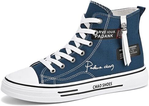 أحذية قماشية عالية الجودة للرجال أحذية رياضية للمشي والتزلج للرجال أحذية مريحة عصرية مع تصميم خارجي ناعم برباط، كاجوال ومناسب تمامًا in Kuwait