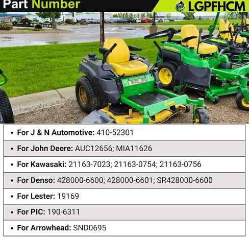 410-52301 12V 10T Starter Motor Fit For John Deere 600M 600R Series 636M 648M 648R 652B 652E 652M 652R 661R W Series W36R W48R W52R WH36A # AUC12656 MIA11626 19169N in Kuwait