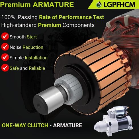 410-52301 12V 10T Starter Motor Fit For John Deere 600M 600R Series 636M 648M 648R 652B 652E 652M 652R 661R W Series W36R W48R W52R WH36A # AUC12656 MIA11626 19169N in Kuwait