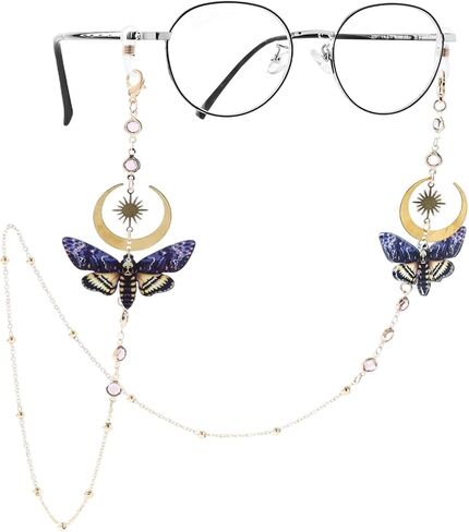 سلسلة نظارات Moth للنساء - حاملات النظارات على شكل فراشة حول الرقبة للنظارات للأم والأخت والصديقة in Kuwait
