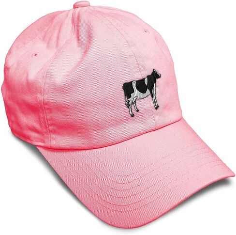 Custom Soft Baseball Hat Embroidered Dad Hat Holstein Cow Embroidery Men & Ladies Baseball Cap Cotton in Saudi Arabia