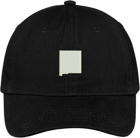Trendy Apparel Shop New Mexico State Map Embroidered Low Profile Soft Cotton Brushed Baseball Cap in Saudi Arabia