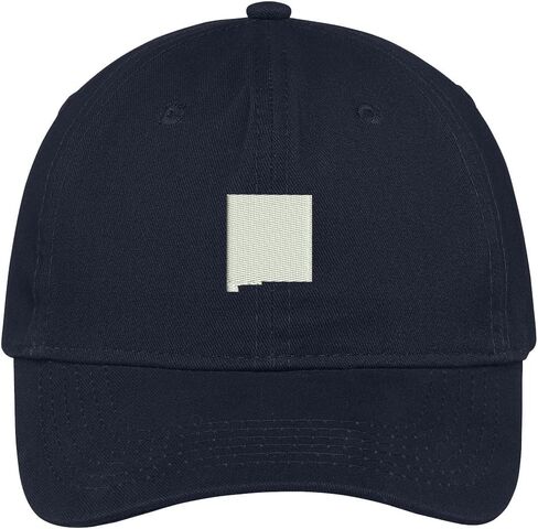 Trendy Apparel Shop New Mexico State Map Embroidered Low Profile Soft Cotton Brushed Baseball Cap in Saudi Arabia