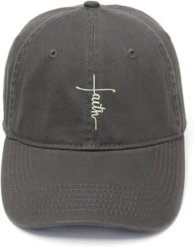 Men's Baseball Caps Jesus Cross Embroidered Dad Hat Washed Cotton Embroidery Hat in Kuwait