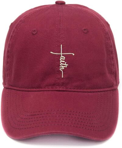 Men's Baseball Caps Jesus Cross Embroidered Dad Hat Washed Cotton Embroidery Hat in Saudi Arabia