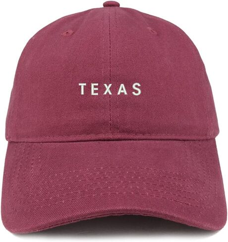 Trendy Apparel Shop Texas Text Embroidered Soft Cotton Dad Hat in Saudi Arabia