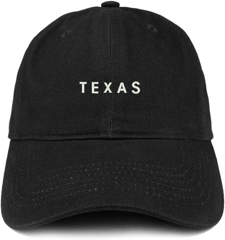Trendy Apparel Shop Texas Text Embroidered Soft Cotton Dad Hat in Saudi Arabia