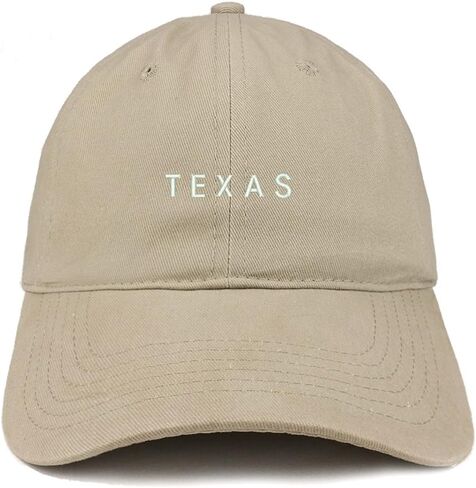 Trendy Apparel Shop Texas Text Embroidered Soft Cotton Dad Hat in Saudi Arabia