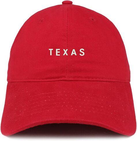Trendy Apparel Shop Texas Text Embroidered Soft Cotton Dad Hat in Saudi Arabia