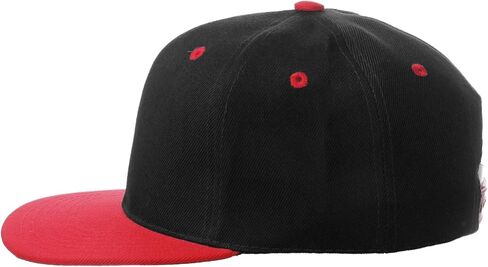 Classic Snapback Hat Custom A to Z Initial Letters, Black Red Cap White Red in Saudi Arabia