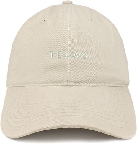 Trendy Apparel Shop Texas Text Embroidered Soft Cotton Dad Hat in Saudi Arabia