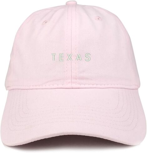 Trendy Apparel Shop Texas Text Embroidered Soft Cotton Dad Hat in Saudi Arabia