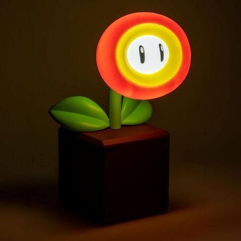 Paladone Super Mario Fireflower LED Lamp, Officially Licensed Nintendo Desk Lamp for Gamer, USB Powered Home Decor Gift in Saudi Arabia
