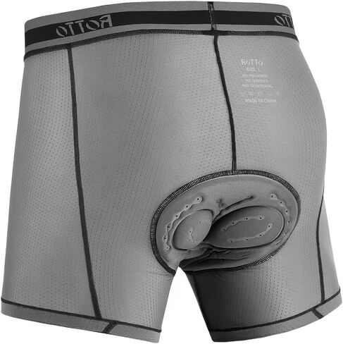 سراويل داخلية مبطنة للرجال من ROTTO لركوب الدراجات، بطانة ثلاثية الأبعاد MTB سريعة الجفاف in Kuwait