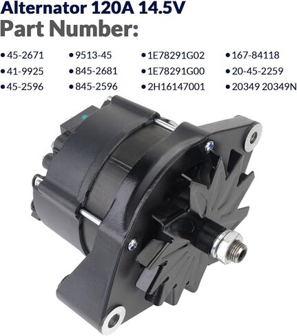 45-2671 120A 14.5V مولد كهربائي عالي الإخراج متوافق مع الناقل والمبرد Thermo King Tripac APU Evo استبدال # 452671 1E78291G00 1E78291G02 41-9925 45-2596 45-2669 845-2596 845-2681 in Saudi Arabia
