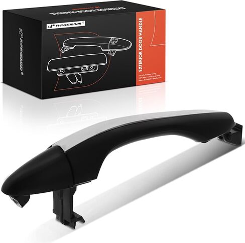 A-Premium Front Right Passenger Side Exterior Door Handle Compatible with Kia Optima 2011 2012 2013 2014 2015, Without Smart Entry System, Primed Black Housing with Chrome Trim in Saudi Arabia