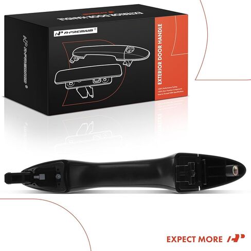 A-Premium Front Right Passenger Side Exterior Door Handle Compatible with Kia Optima 2011 2012 2013 2014 2015, Without Smart Entry System, Primed Black Housing with Chrome Trim in Saudi Arabia