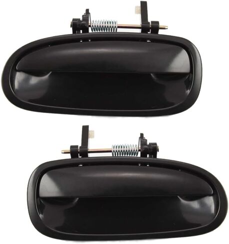For Honda Civic 1996 97 98 99 2000 Exterior Door Handle Driver and Passenger Side | Pair | Rear | All Submodels | Smooth Black | Replacement For HO1520101, HO1521101 | 72680S04003, 72640S04003 in Saudi Arabia