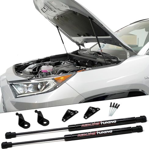 Redline Tuning 21-27017-02 Hood QuickLIFT Plus System Compatible with Toyota RAV4 & Venza 2019-2025 (All Black Components) in Saudi Arabia