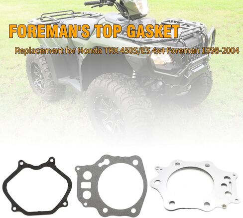 12191-HM7-013 Top End Gasket Kit Set, Replacement for Honda TRX 450S/ES 4x4 Foreman 1998-2004, Replaces 12251-HN0-A01 12315-HM7-005 12209-KL4-005 in Saudi Arabia