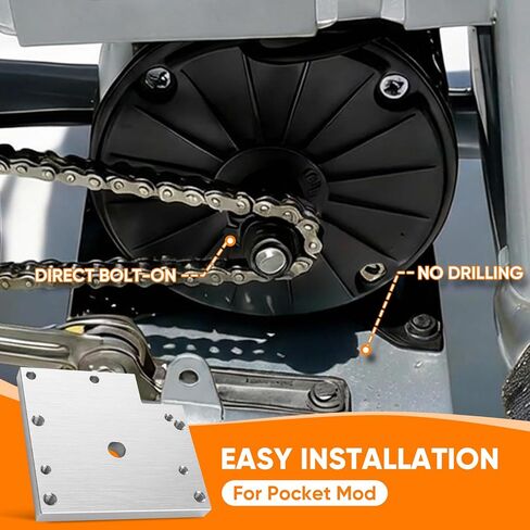 Motor Adapter Plate for RSF350 Razor Pocket Mod Gen 1 - Direct Bolt - On MY1020 Upgrade Kit - No Drilling Bracket for Razor RSF350 Motor Conversion (Not for MX350) in Saudi Arabia