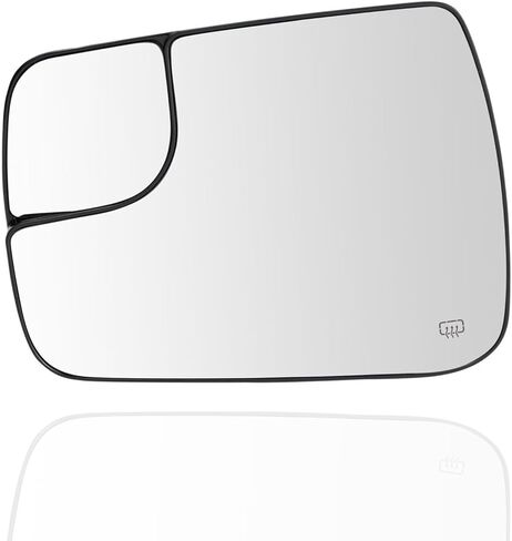 Ram 1500 Left Driver Side Heated Convex Mirror Glass Replacement for RAM 1500 2019-2024 Exterior Side View Convex Mirror Glass Without BSD Without Auto Dimming 68402037AA, 68402093AA in Saudi Arabia