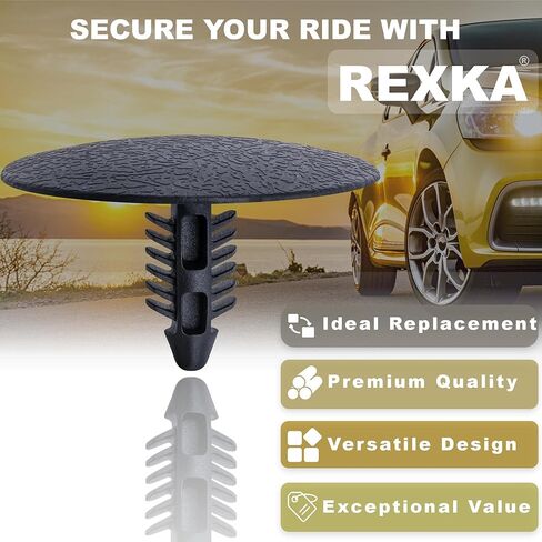 30 قطعة من Rexka مشبك تثبيت بطانة الحاجز لغطاء محرك السيارة Ford Edge، Escape، Excursion، Expedition، Explorer، Flex، Mustang، Ranger، Taurus N808842S W705002-S300 Chrysler 6504098 in Kuwait