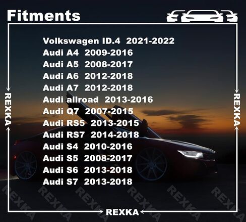 10 قطع من حلقات تثبيت المقعد الأمامي والخلفي من Rexka لسيارة Audi Volkswagen 4L0-886-373 A4 A5 A6 A7 Q7 RS5 RS7 S4 S6 in Kuwait