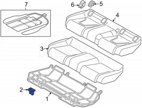 10 قطع من حلقات تثبيت المقعد الأمامي والخلفي من Rexka لسيارة Audi Volkswagen 4L0-886-373 A4 A5 A6 A7 Q7 RS5 RS7 S4 S6 in Kuwait