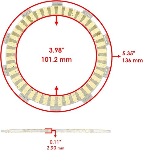 Caltric Clutch Friction Steel Plates Springs Kit Compatible with Honda NC700X / NC750X 2014-2020 in Saudi Arabia