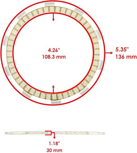 Caltric Clutch Friction Steel Plates Springs Kit Compatible with Honda NC700X / NC750X 2014-2020 in Saudi Arabia