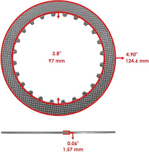 Caltric Clutch Friction Steel Plates Springs Kit Compatible with Honda NC700X / NC750X 2014-2020 in Saudi Arabia