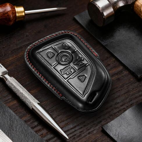 ل كورفيت مفتاح فوب غطاء 6 زر حافظة مفاتيح السيارة الجلدية c7 c8 اللادغة 2026 2025 2024 2023 2022 اكسسوارات in Kuwait