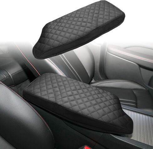 Center Console Cover Compatible with Hyundai Sonata 2020-2025, Leather Middle Console Armrest Lid Cover Protector, Anti-Scratch, Black in Kuwait