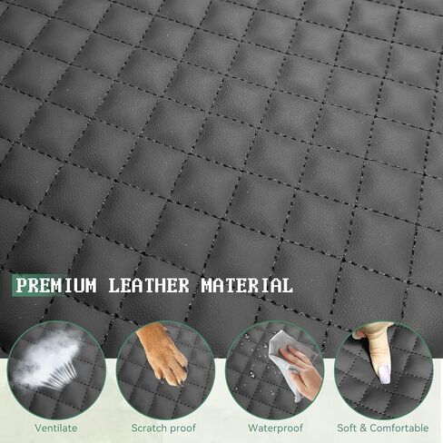 Center Console Cover Compatible with Hyundai Sonata 2020-2025, Leather Middle Console Armrest Lid Cover Protector, Anti-Scratch, Black in Kuwait