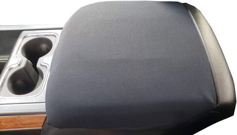 أغطية وحدة التحكم في السيارة بالإضافة إلى أنها مصنوعة في الولايات المتحدة الأمريكية مصممة لجميع موديلات مقاعد الجرافة جي إم سي سييرا 2014-2026 غطاء وحدة التحكم المركزية لمسند الذراع التلقائي من النيوبرين باللون الرمادي (C4O) in Kuwait