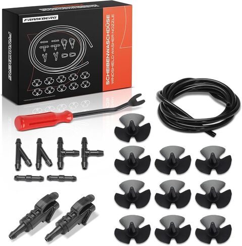A-Premium Front Windshield Washer Nozzle Kit Compatible with Hyundai Elantra 2009-2012 & Kia Cadenza 2014-2016, 20-PC Set in Saudi Arabia