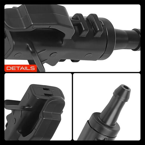 A-Premium Front Windshield Washer Nozzle Kit Compatible with Hyundai Elantra 2009-2012 & Kia Cadenza 2014-2016, 20-PC Set in Saudi Arabia